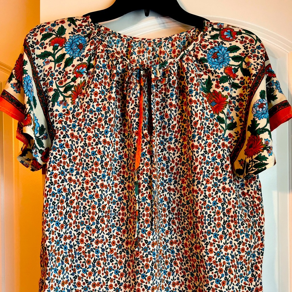 SHEIN VCAY ditsy floral blouse